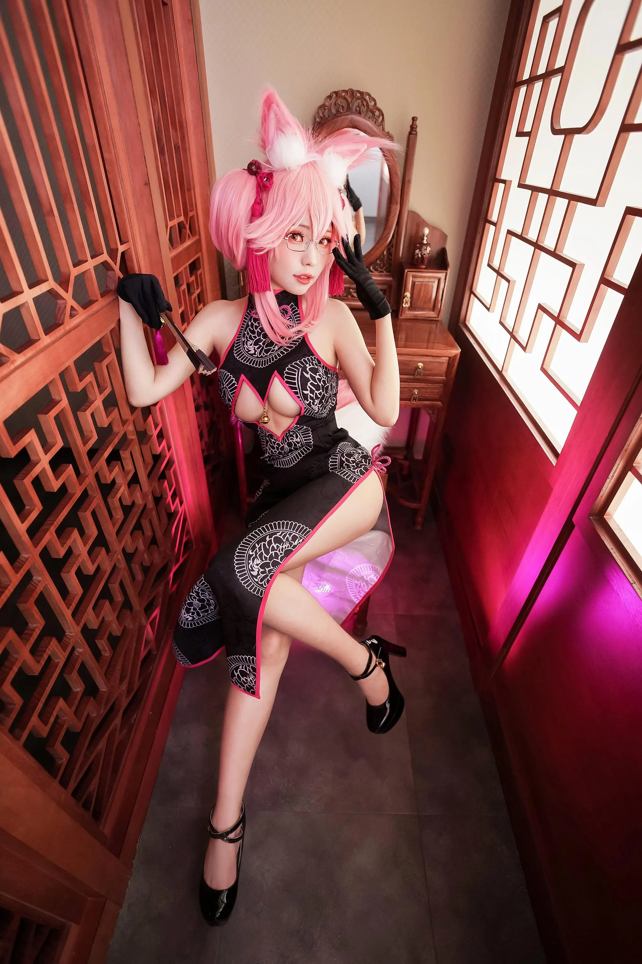 ElyEE子 – NO.44 玉藻前-旗袍 [33P]插图1